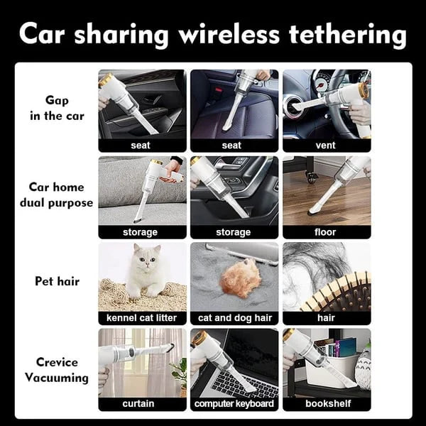 Lisslune | Wireless handheld car vacuum cleaner