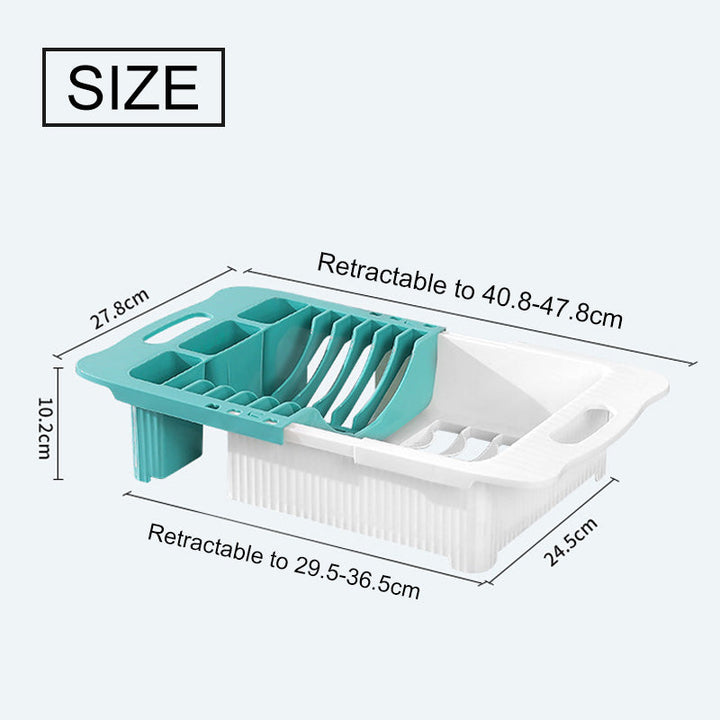 Lisslune | Efficient Kitchen Retractable Dish Drain Rack