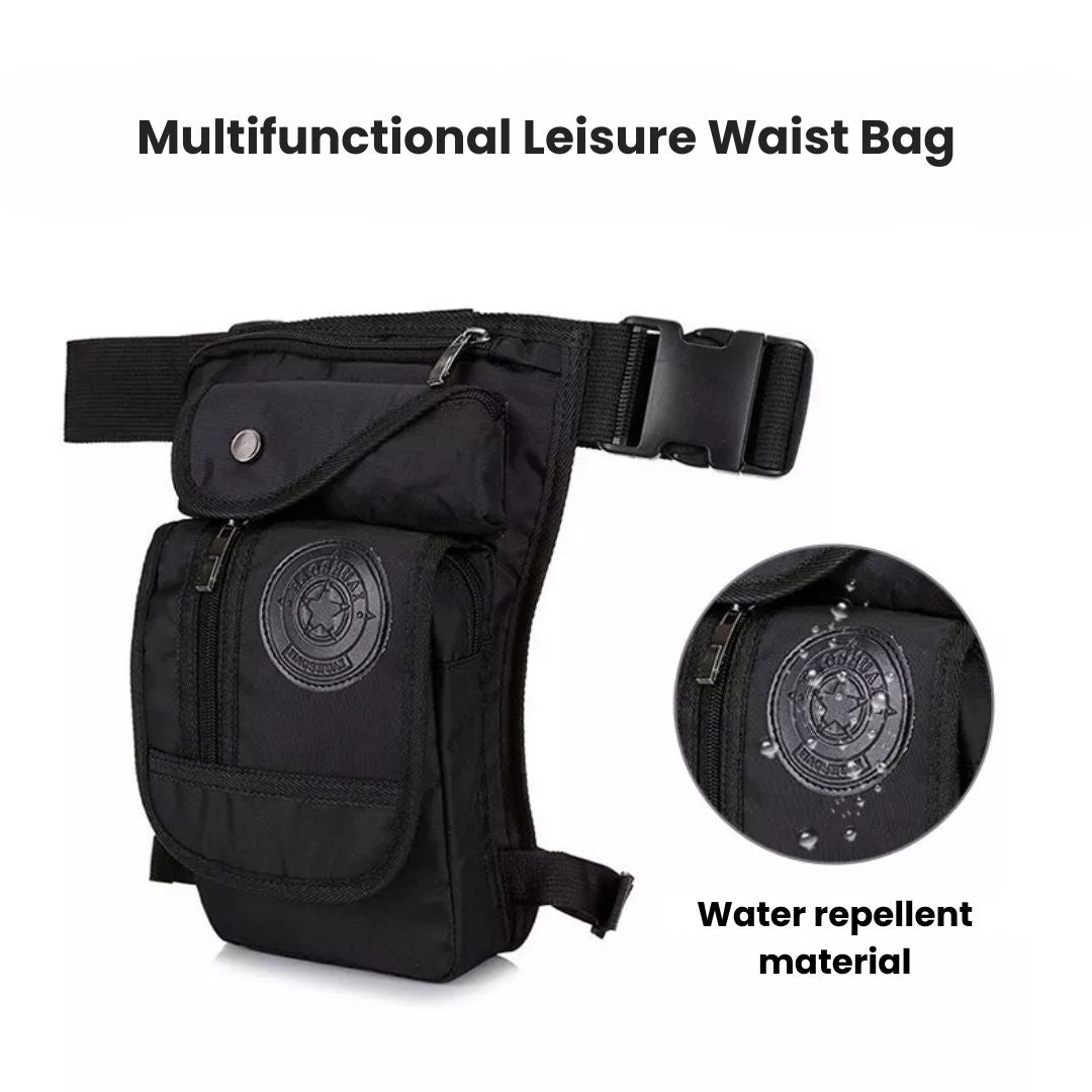 Lisslune | Outdoor Leg Bag – Waterproof Motorcycle Thigh & Hip Pouch for Travel & Adventure