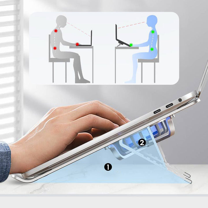 Lisslune | Laptop Heightened Holder with Cooling Fan