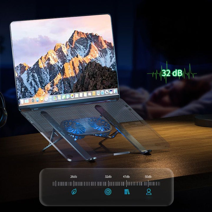 Lisslune | Laptop Heightened Holder with Cooling Fan
