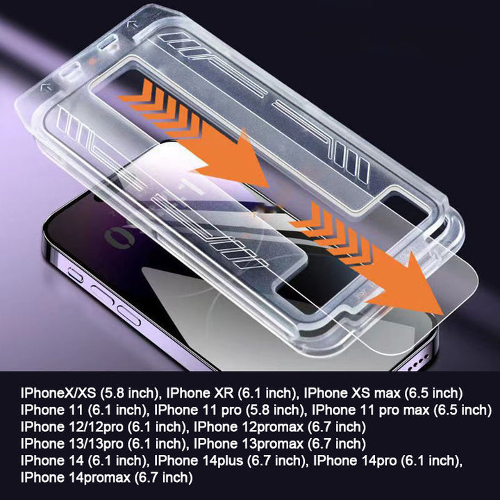 Lisslune | iPhone Tempered Anti-Peeking Screen Protector without Bubbles No Dust