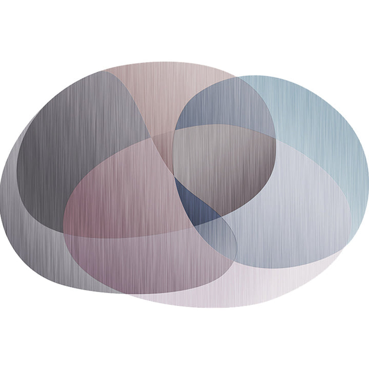 Lisslune | Gray Irregular Bedroom Carpet Novelty Color Block Pattern Rug Polyester Stain Resistant Carpet