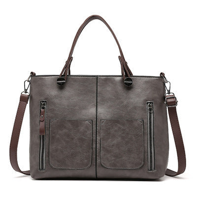 Lisslune | Vintage Leather Autumn Shoulder Bag for Women – Stylish PU Crossbody Tote