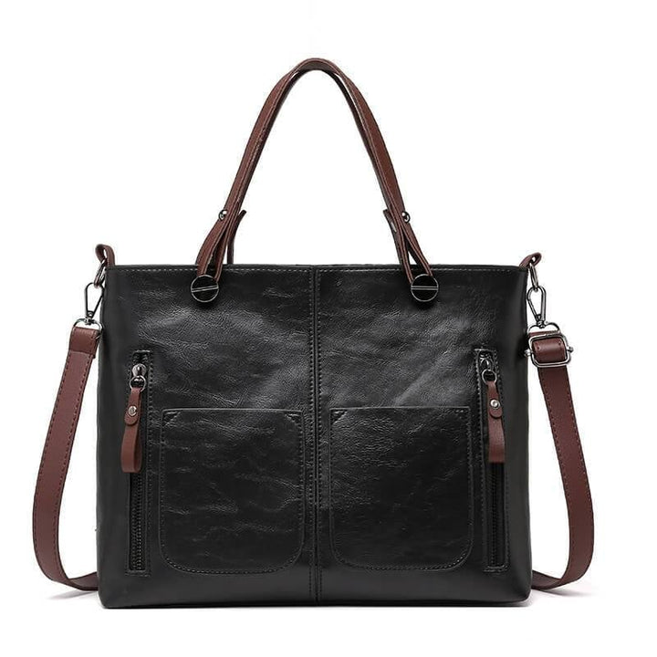 Lisslune | Vintage Leather Autumn Shoulder Bag for Women – Stylish PU Crossbody Tote