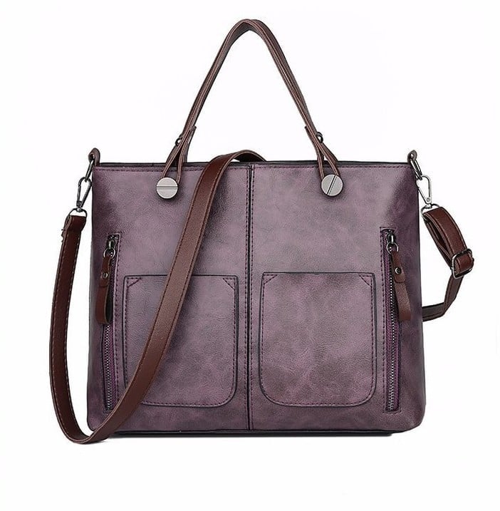 Lisslune | Vintage Leather Autumn Shoulder Bag for Women – Stylish PU Crossbody Tote