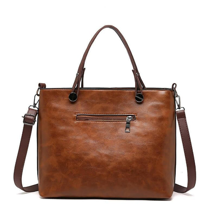 Lisslune | Vintage Leather Autumn Shoulder Bag for Women – Stylish PU Crossbody Tote