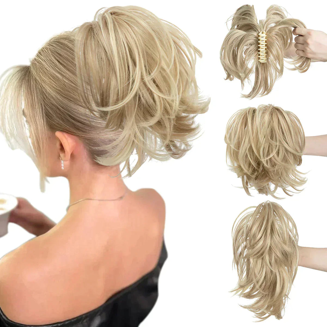Lisslune | Synthetic Claw Clip In Ponytail Hair Extensions Diy Hair Piece Hair Bun