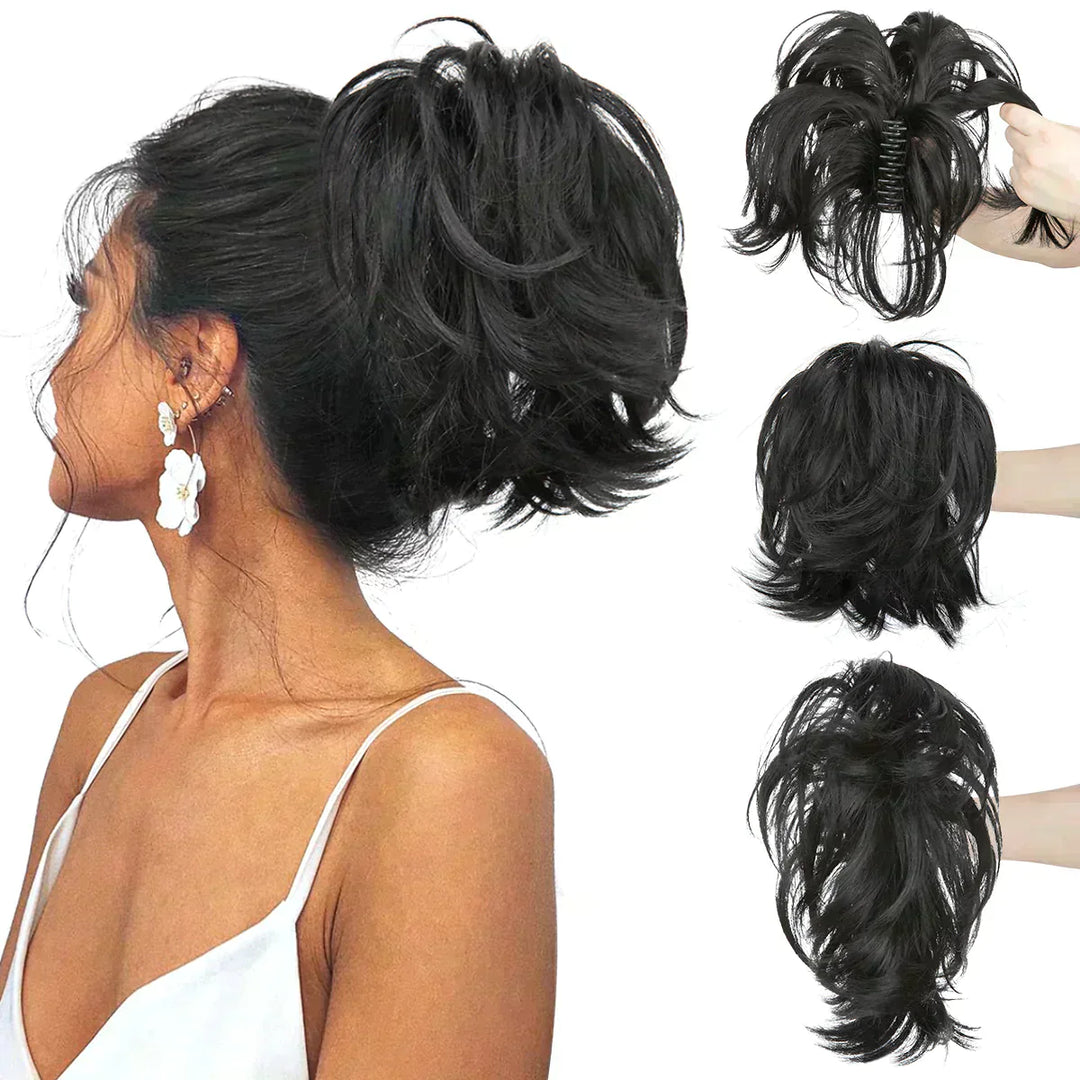 Lisslune | Synthetic Claw Clip In Ponytail Hair Extensions Diy Hair Piece Hair Bun