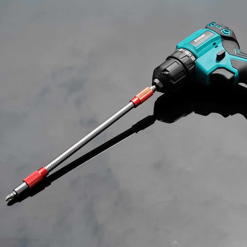 Lisslune | FlexiGrip Universal Bit Holder with Extension for Hard-to-Reach Areas