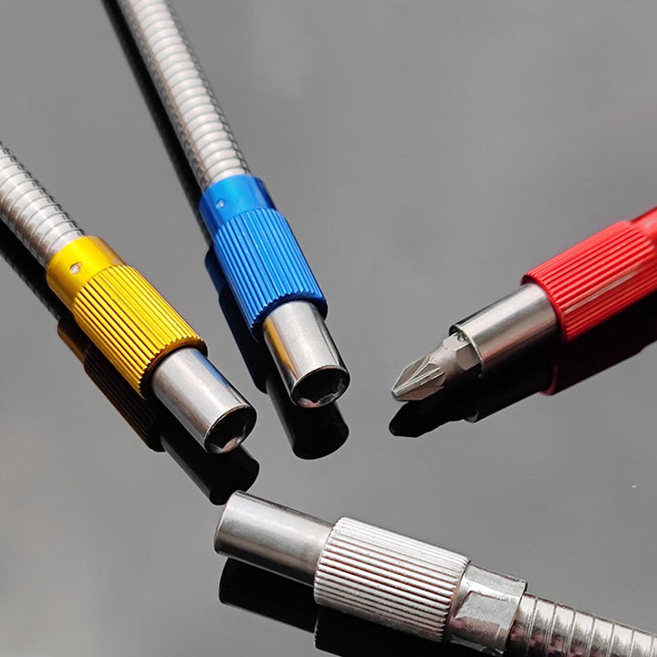 Lisslune | FlexiGrip Universal Bit Holder with Extension for Hard-to-Reach Areas