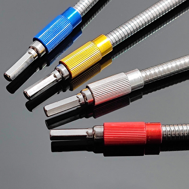 Lisslune | FlexiGrip Universal Bit Holder with Extension for Hard-to-Reach Areas
