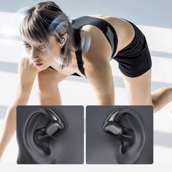 Lisslune | Bluetooth headphones with bone conduction and real ear hook