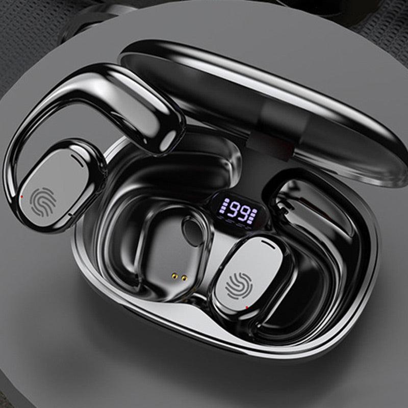 Lisslune | Bluetooth headphones with bone conduction and real ear hook