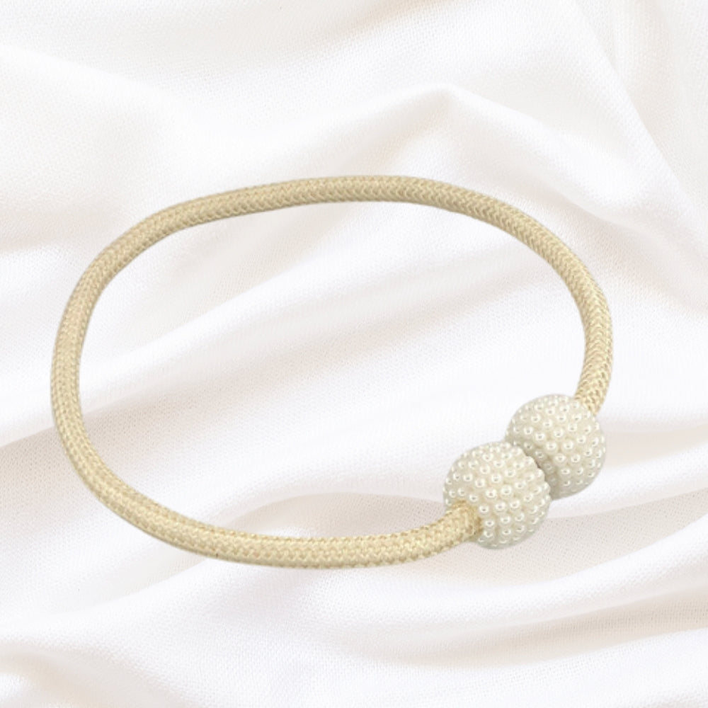 Lisslune | Magnetic Pearl Curtain Tie Back | 2pcs Set
