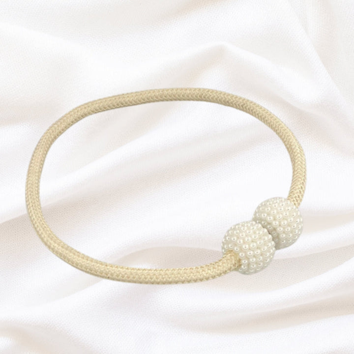 Lisslune | Magnetic Pearl Curtain Tie Back | 2pcs Set