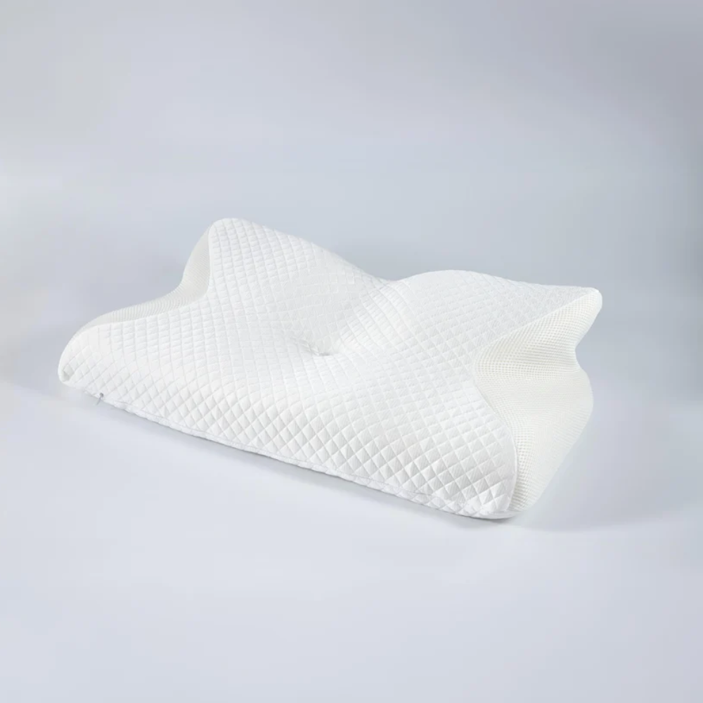 Lisslune | Pillow for Back & Shoulder Pain Relief – Orthopedic Memory Foam Posture Pillow for Neck, Shoulder & Spinal Alignment Support