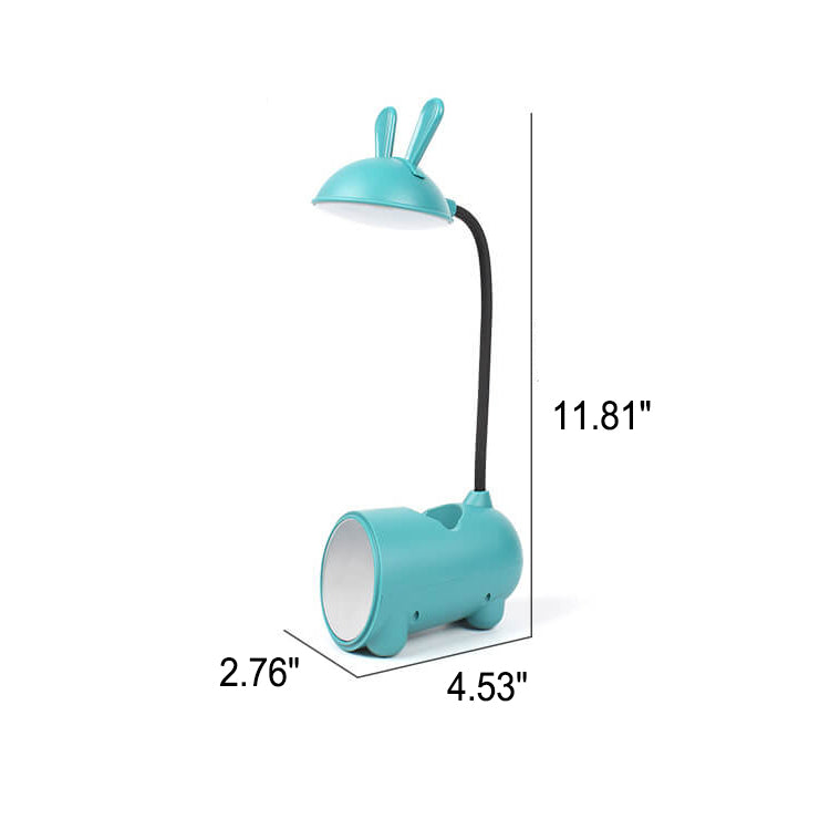 Lisslune | BunnyGlow Creative LED Touch Lamp with Pen Holder | USB Charging Function | Desk Lamp | Children's Room Decor
