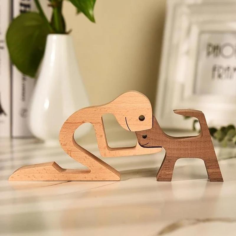 Lisslune | Animal Lover Wooden Sculpture Table Decoration