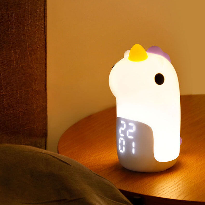 Lisslune | Unilora DreamLight Alarm Clock | Unicorn Design | Timer & LED Night Light | Nursery Decor