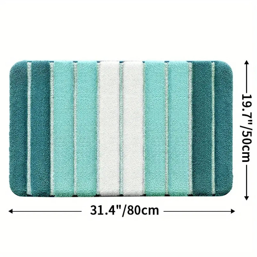 Lisslune | Lumiere Striped Absorbent Bath Mat