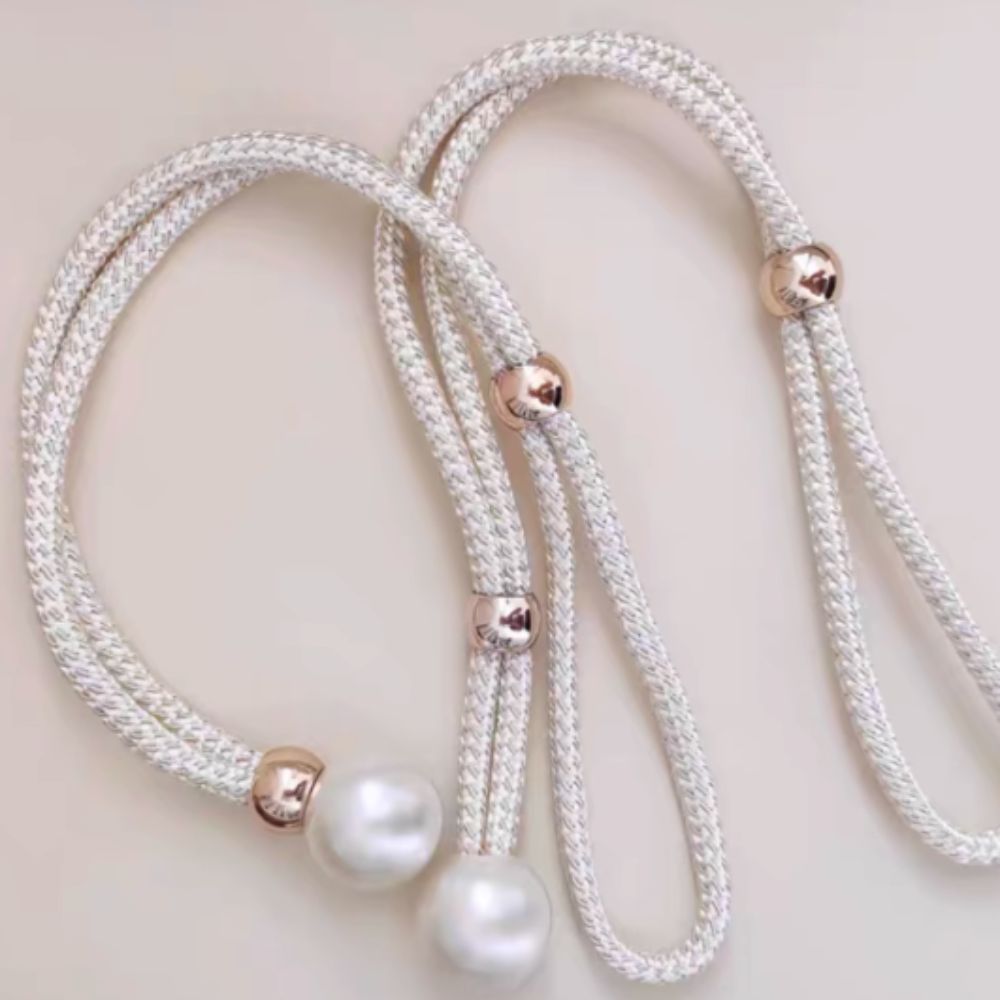 Lisslune | Lustrous Pearl Curtain Tie Back | 2 Pcs Set