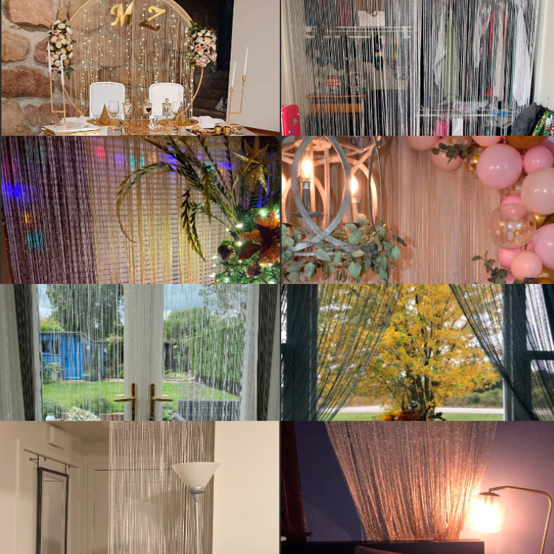 Lisslune | Glitter fringes for door, wall, window, room divider