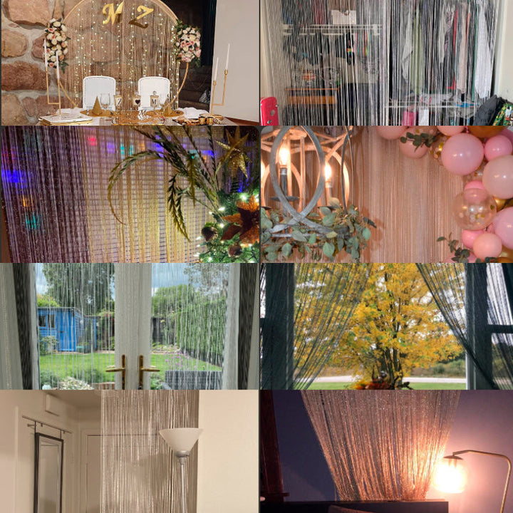 Lisslune | Glitter fringes for door, wall, window, room divider