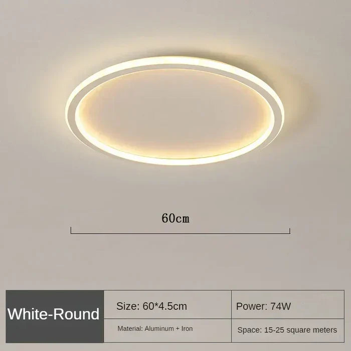 Lisslune | Scandinavian Round Ceiling Lamp - AuroraSphere