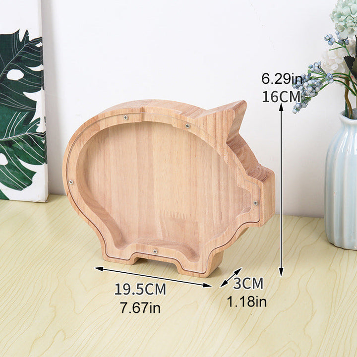 Lisslune | Wooden Animal Savings Bank