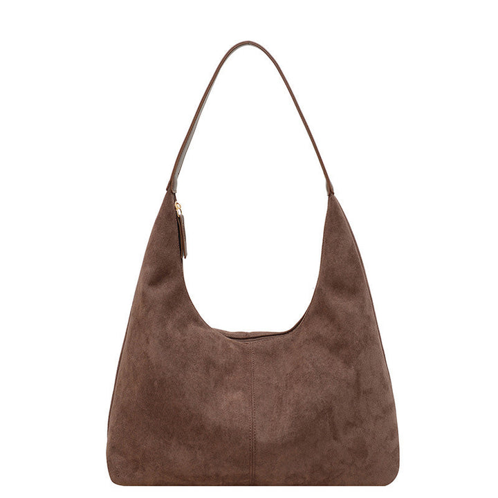 Lisslune | Suede messenger bag with large capacity