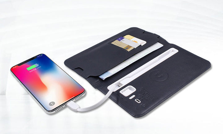 Lisslune | 3-In-1 Incredibly Convenient Wallet Power Bank For Android & all Phone Types