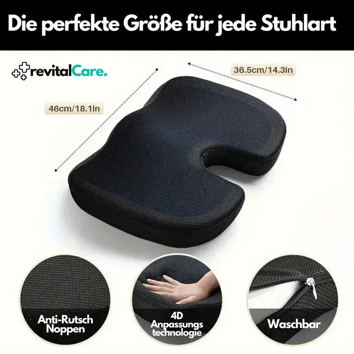 Lisslune | Ergonomic 4D Comfort Seat Cushion with Orthopedic Support