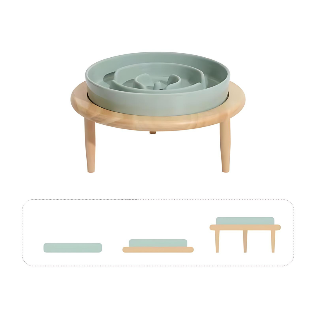 Lisslune | SlowCeramic - Elegant Craft Feeding Bowl for Pets