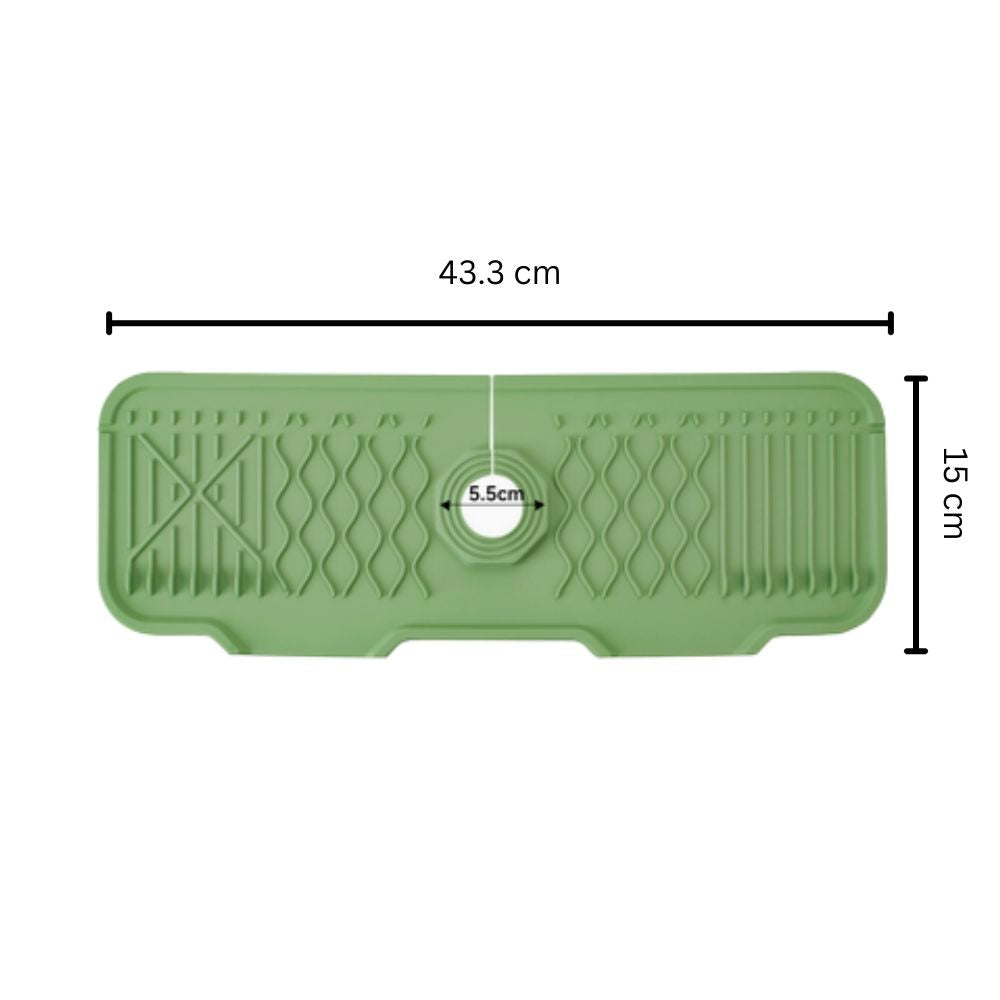 Lisslune | Aqua Slope Rubber Faucet Sink Mat