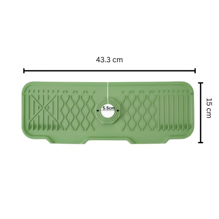 Lisslune | Aqua Slope Rubber Faucet Sink Mat