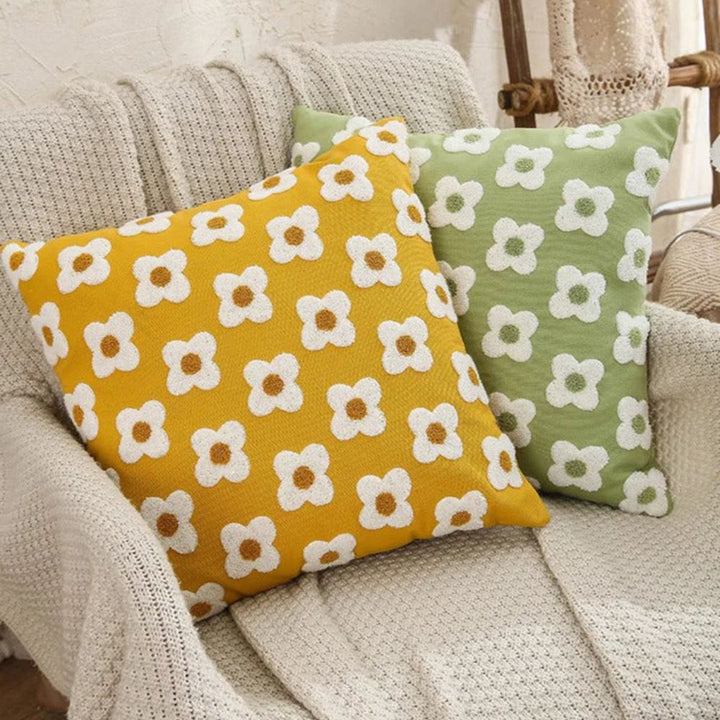 Lisslune | Lustrous Floral Embroidered Cushion Cover