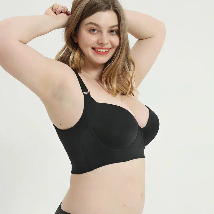 Lisslune | Bra shapewear with deep cups – supportive and flattering design – all-day comfort – wall clock