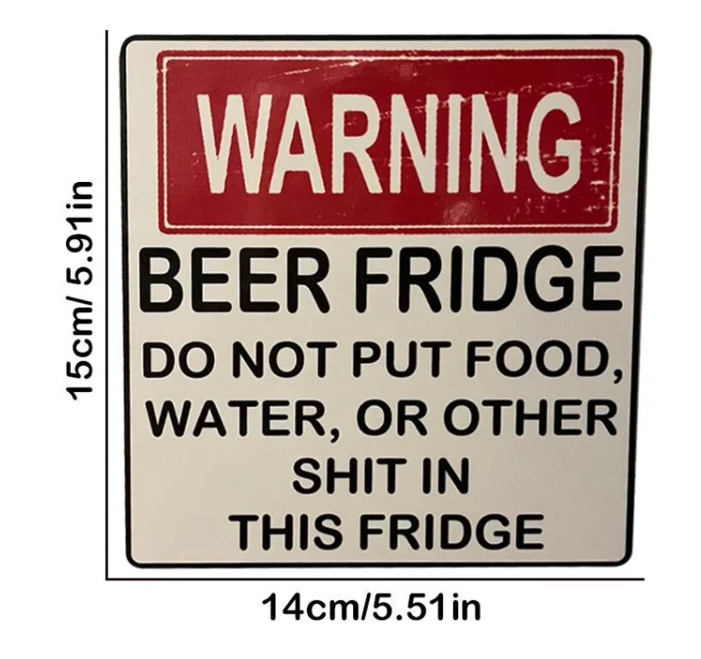 Lisslune | Funny Vintage Beer Fridge Stickers