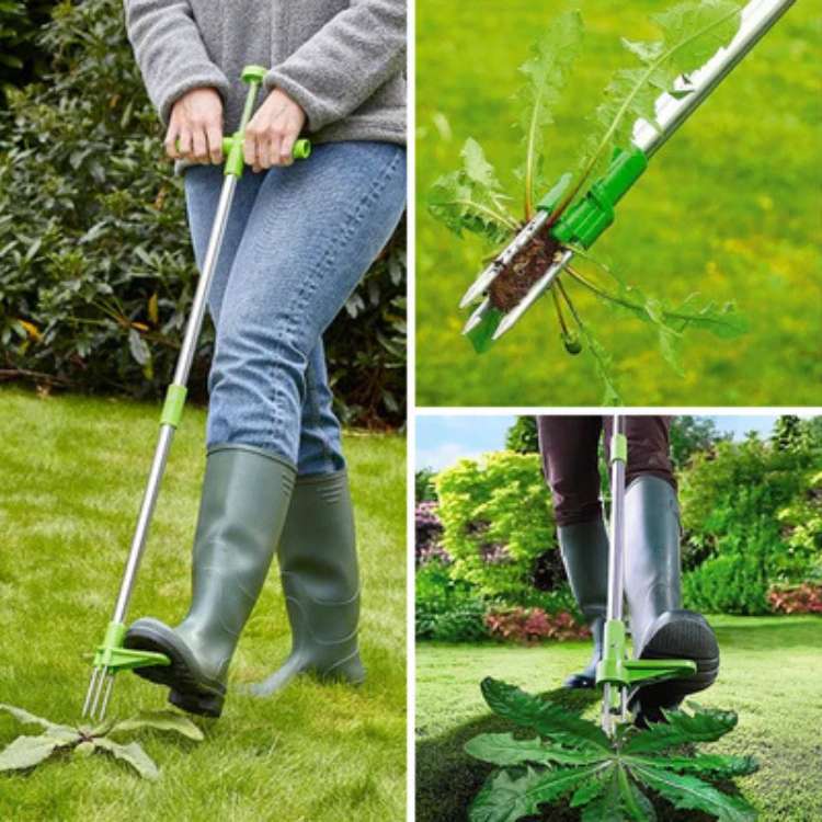 Lisslune | RootRipper Garden Weed Puller Tool - Heavy-Duty Handheld Weeder for Efficient Weed Removal in Lawns & Gardens