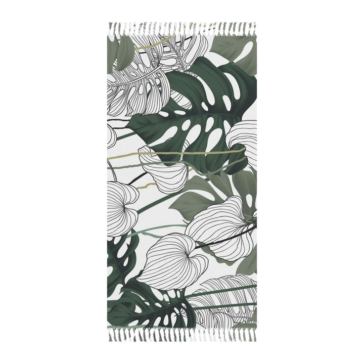 Lisslune | Lively Bohemian Beach Wrap with Colorful Tassel Accents