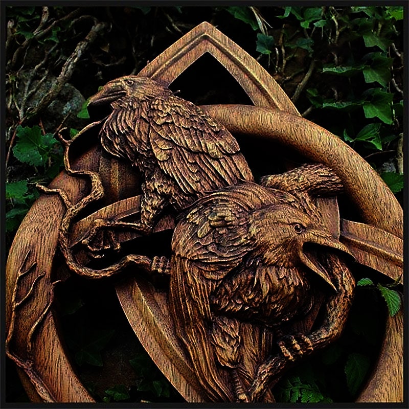 Lisslune | Nordic runic wood wall decoration