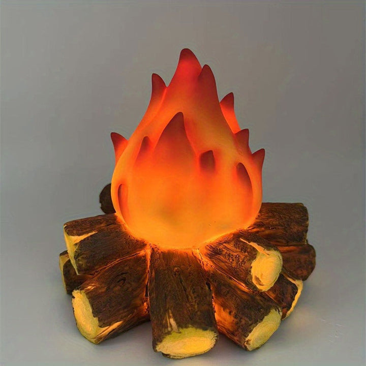 Lisslune | GlowFlame LED Ball Lamp – Realistic Flame Effect for Cozy Lighting