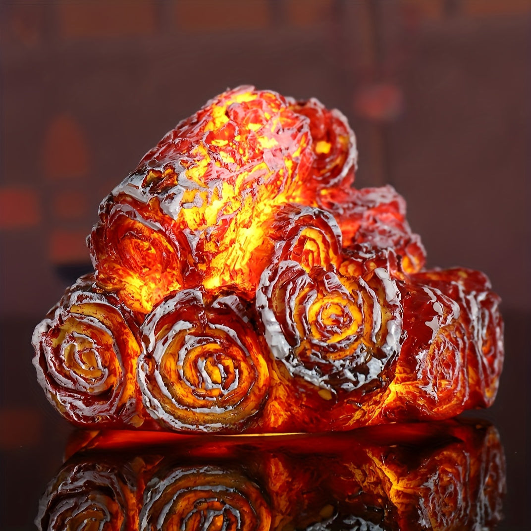 Lisslune | GlowFlame LED Ball Lamp – Realistic Flame Effect for Cozy Lighting