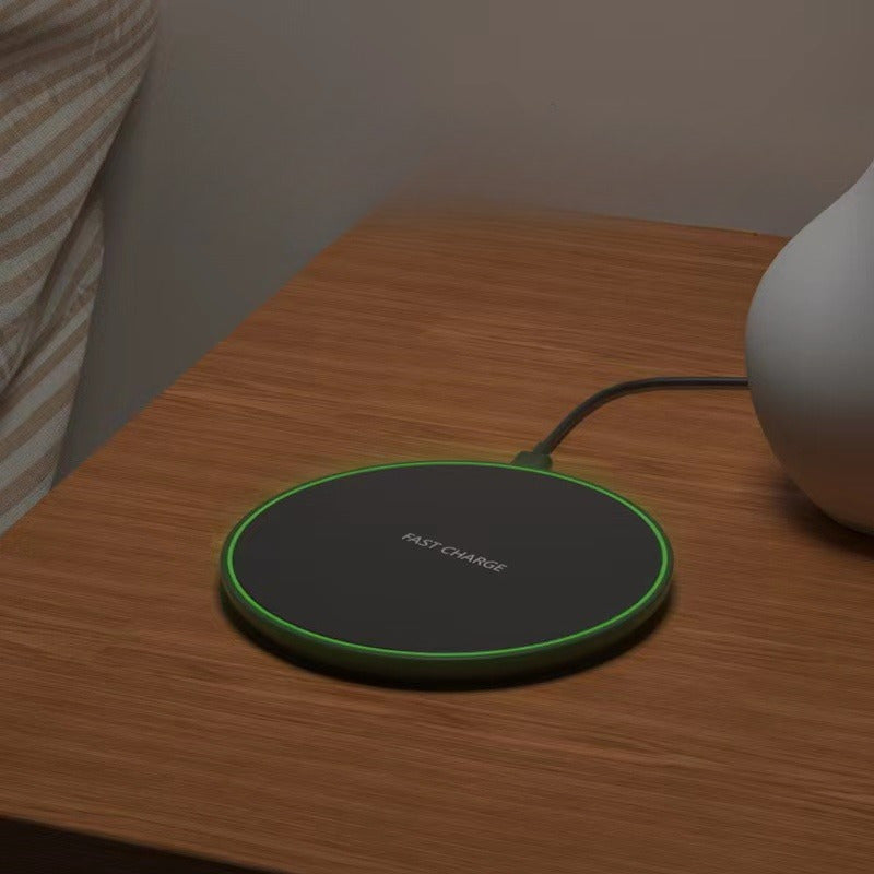 Lisslune | 15W Wireless Charging Pad for iPhone & Android – Fast Wireless Charger Base with Sleek Design for Home & Office | Apple & Samsung Compatible