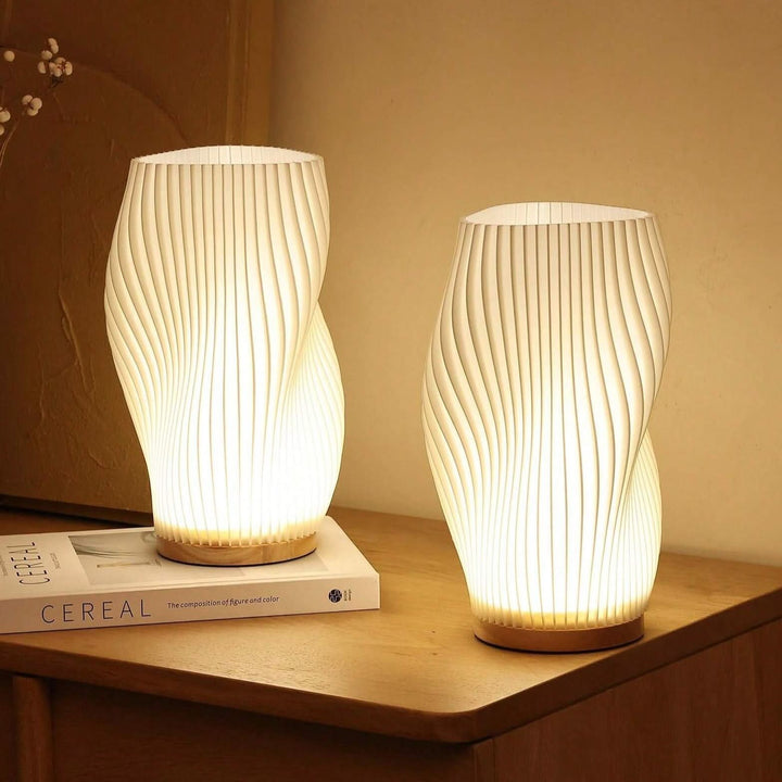 Lisslune | Wavecrest Lamp – Sleek USB-Powered Dimmable Table Lamp
