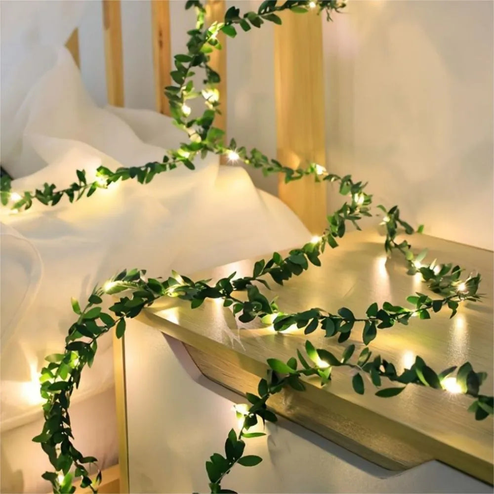 Lisslune | LED string lights with ivy vines – Decorative string lights for indoor and outdoor use