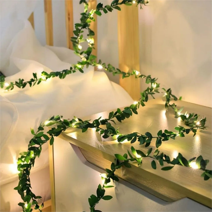 Lisslune | LED string lights with ivy vines – Decorative string lights for indoor and outdoor use