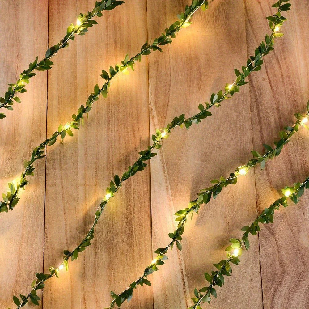 Lisslune | LED string lights with ivy vines – Decorative string lights for indoor and outdoor use