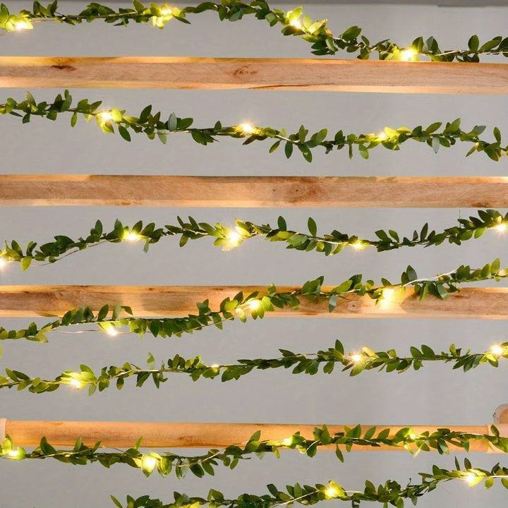Lisslune | LED string lights with ivy vines – Decorative string lights for indoor and outdoor use